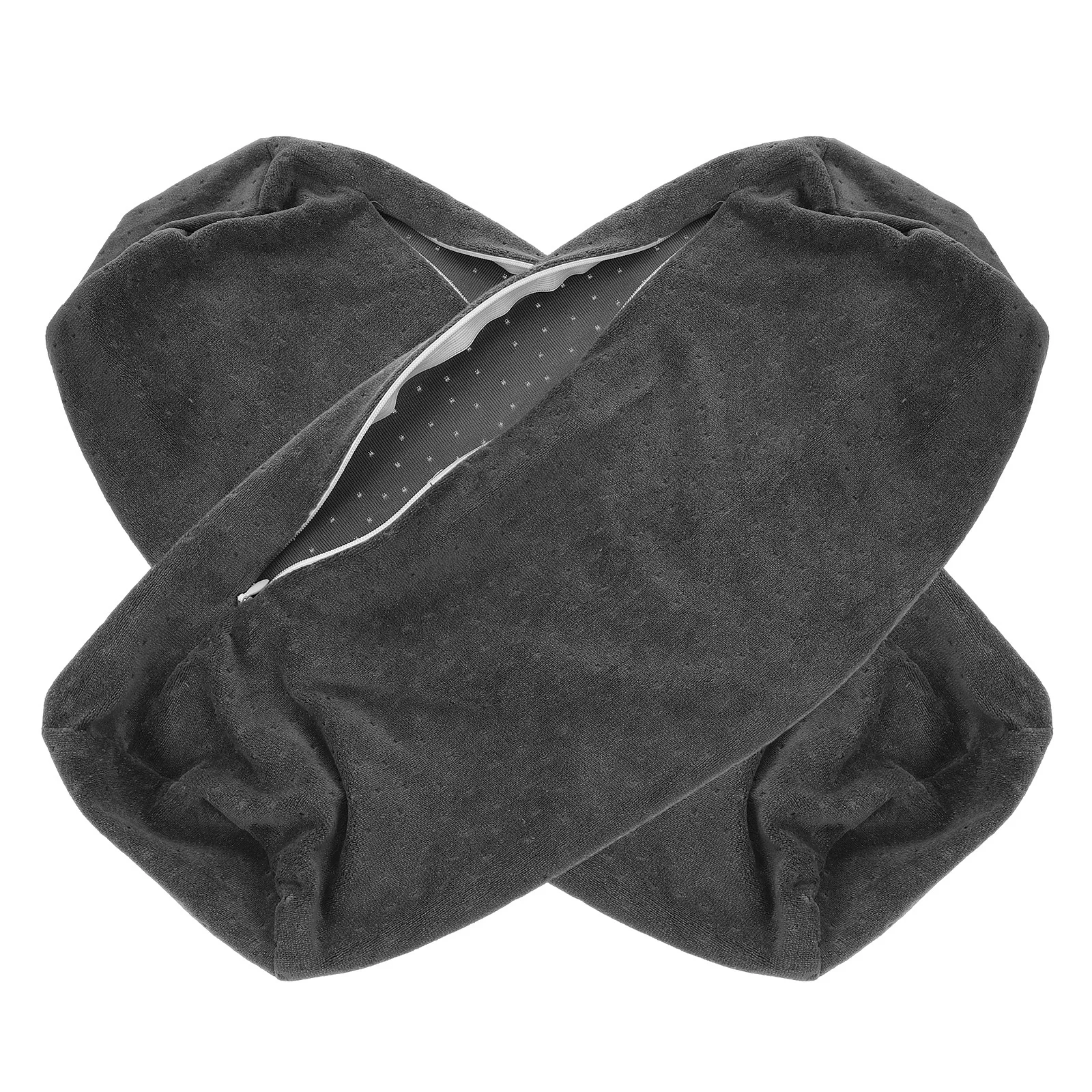 Housse de coussin cylindrique, 2 pièces, matériau souple, forme ergonomique, fermeture éclair, facile à retirer, pour la maison, les voyages, décoration