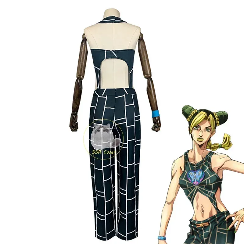 l2025l Halloween Anime Jolyne Cujoh Cosplay Costume JoJos Bizarre Adventure Cosplay Stone Ocean Jolyne Cujoh Uniform Halloween P