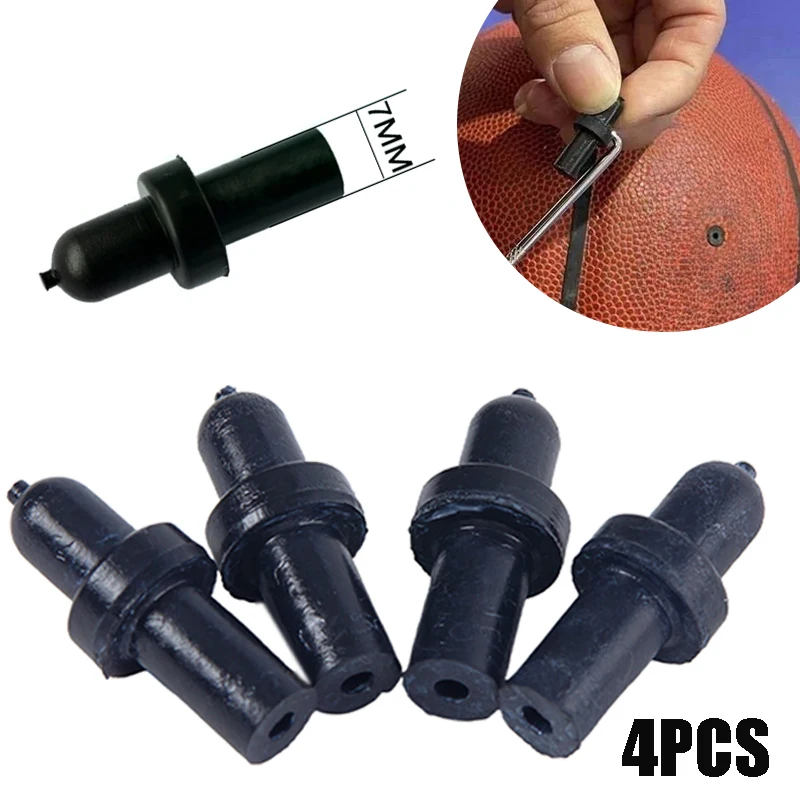 4 قطعة فوهة كرة السلة فوهة الكرة استبدال صمام إصلاح تسرب الهواء الأساسية نفخ كرة السلة كرة القدم الكرة الطائرة العالمي