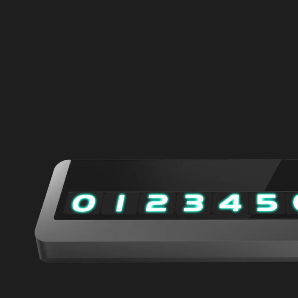 

Light Temporary Parking Card Diy Luminous Phone Number Tag Car Temporary Parking Tag Board For Car Exterior Protection