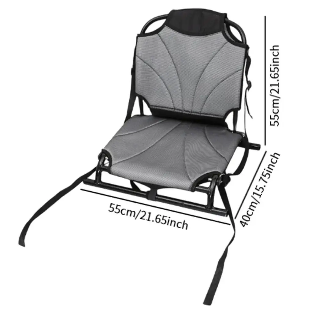 وسادة مقعد كاياك قابلة للطي مع دعم خلفي، مقعد صيد متعدد الاستخدامات، كرسي خارجي للتجديف لوح مجداف الصيد التجديف بالكاياك #6