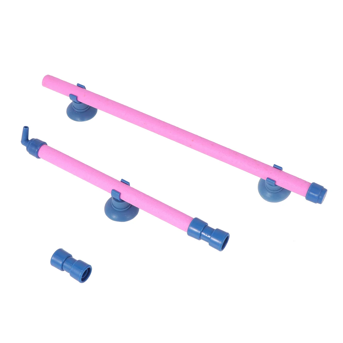 

14 Inch Aquarium Oxygen Strip Air Stone Tube for Fish Tank Aeration System with Dual Suction Cups Pink