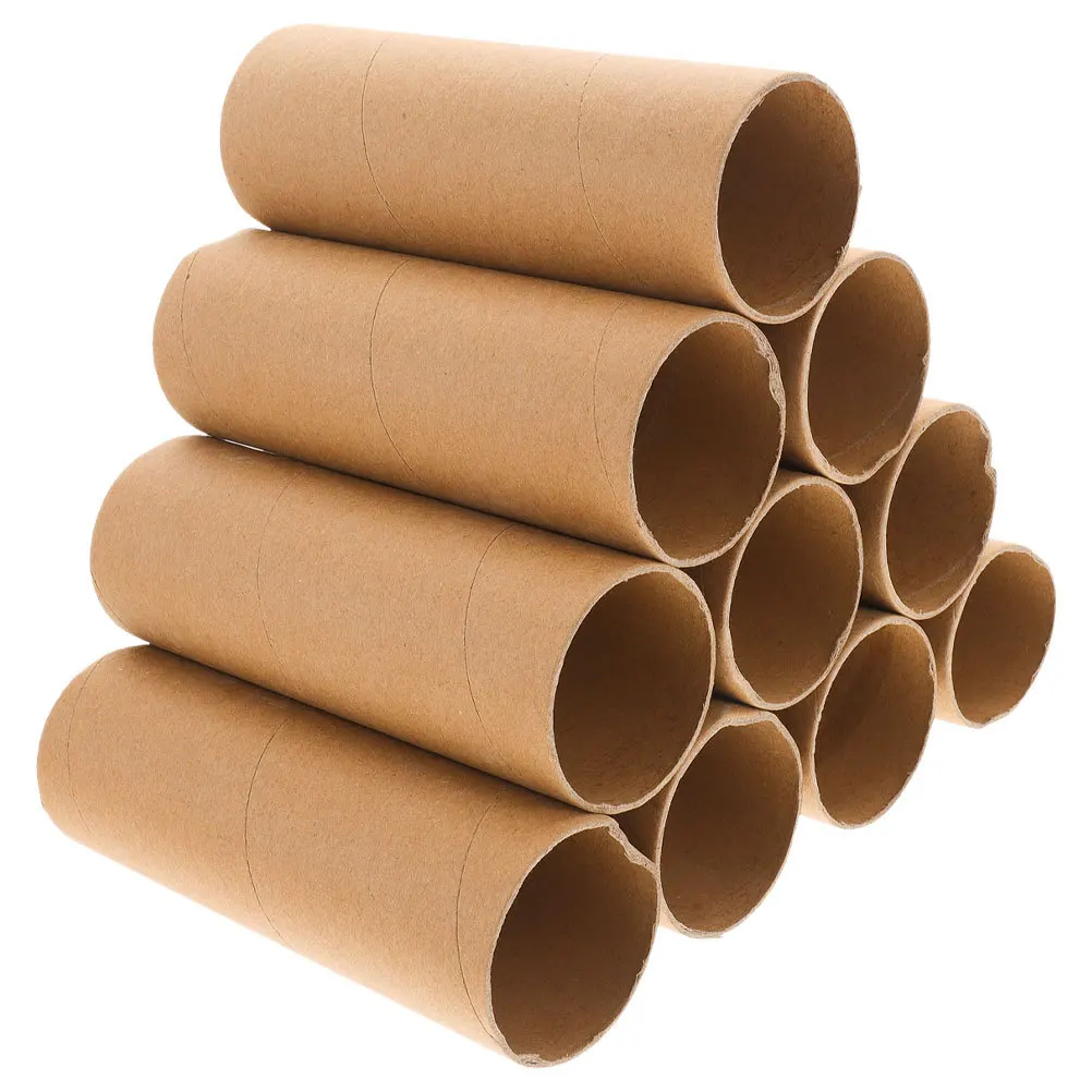 20 قطعة أنابيب من الورق المقوى المستديرة 15 سنتيمتر أنابيب ورقية عادية للحرف اليدوية مواد الكتابة على الجدران مشاريع فنية تعليمية رياض الأطفال