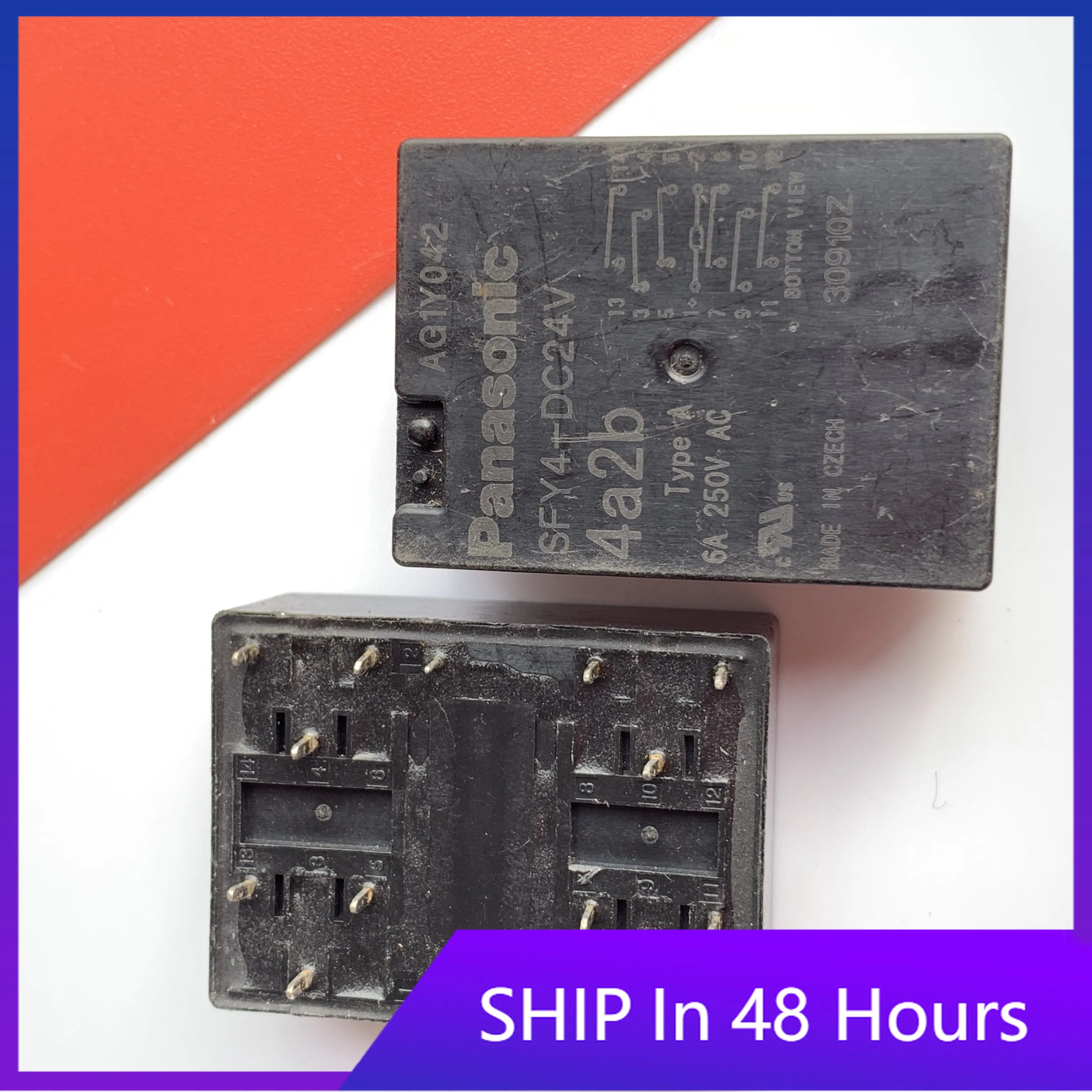 

1PCS SFY4-DC24V 4a2b safety relay imported original spot relay AG1Y042 6A 24V genuine welcome to consult and order.