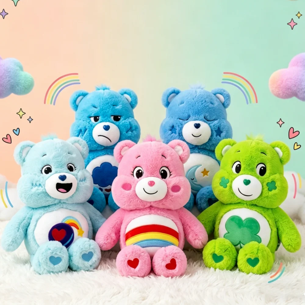 

Care Bears 45cm Plush Toy Stuffed Animal Cuddly Doll PP Cotton Hypoallergenic Birthday Gift Home Car Decor Kawaii Collectible