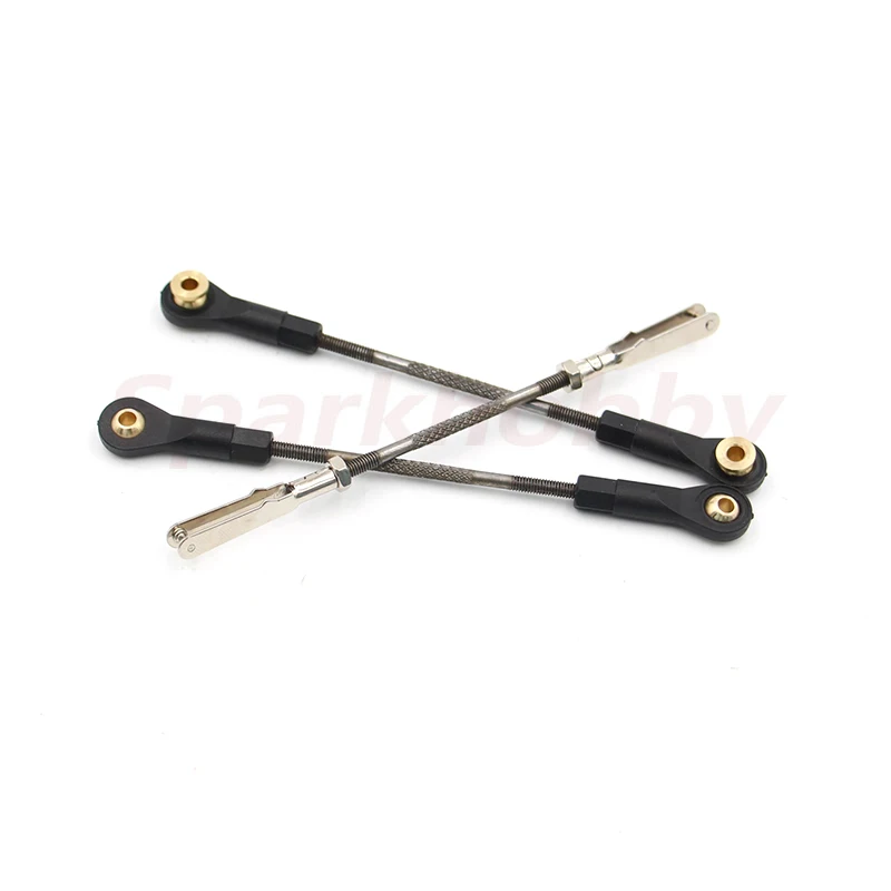 10pcs M3 Double ended Threaded Tie Rod M3 Ball Head Buckle with M3 Iron Chuck (freely collocation)For Fixed Wing Car Ship Model