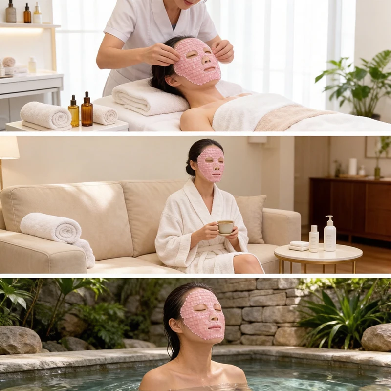 

Natural Rose Quartz Mask Jade Roller Gua Sha Massager Gouache Scraper For Face Lift Anti-aging Skin Care Beauty Tool