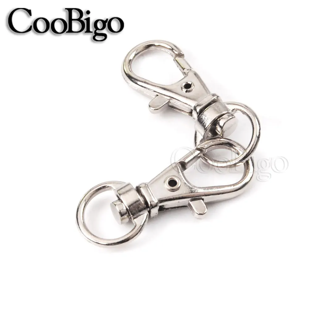 10pcs Swivel Key Holder Keyring Set, Metal Clips