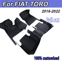 Custom Fit Automotive Car Floor Mats For FIAT TORO 2018 2019 2020 2021 2022 Luxury Leather Men Women Full Coverage