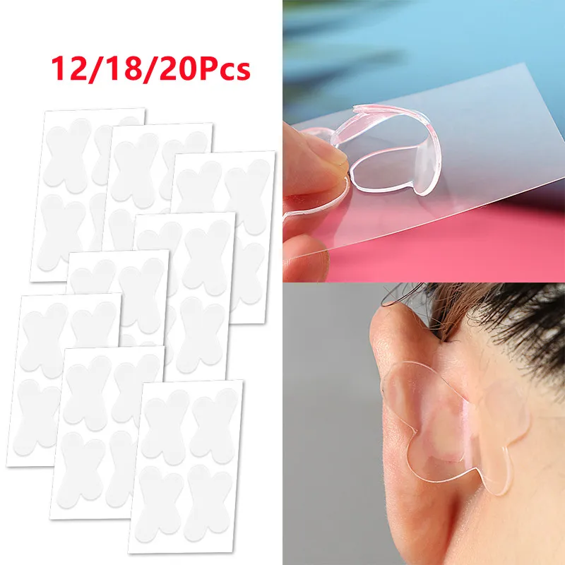 12/18/20Pcs/Box Butterfly Shaped Ear Corrector Elf Ear Stickers Ear Supporters Self Adhesive Cosmetic Ear Stickers