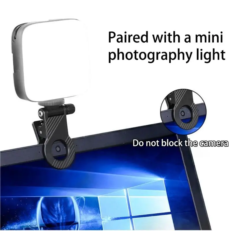 Phone Flashlight Clip Camera Fill Light Clamp Expandable Design Metal Joints D2RC