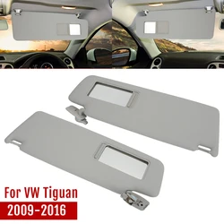 For VW Tiguan 2009-2016 Interior Sunvisor With Mirror Lamp Front Sunshade Assembly Car Accessories 2010 2011 2012 2013 2014 2015