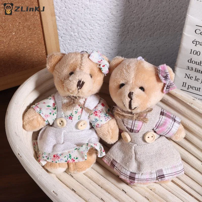 

▶ 1 шт. Мультяшный плюшевый брелок-медвежонок, милый плюшевый кролик-брелок, подвеска для сумки для пары, украшение для рюкзака, подарки