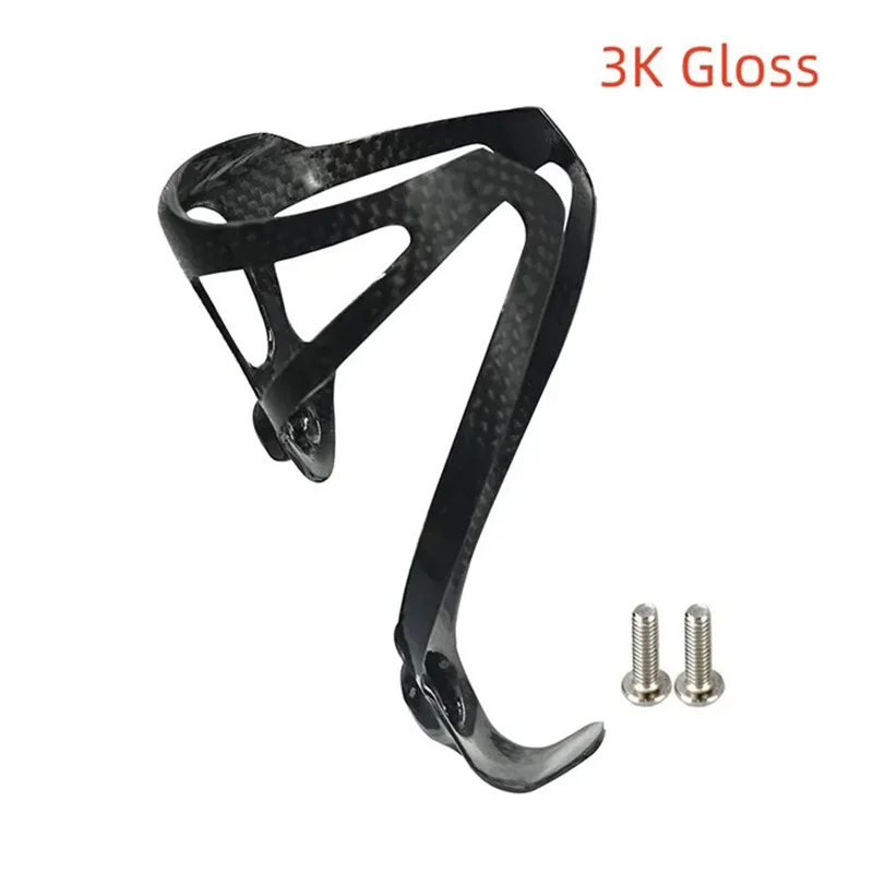 Full 3K Carbon Fiber Bike Water Bottle Cage 24g Super Light Matte Glossy Bicycle Bottle Holder Road MTB Cycling Water Cup Rack image 2