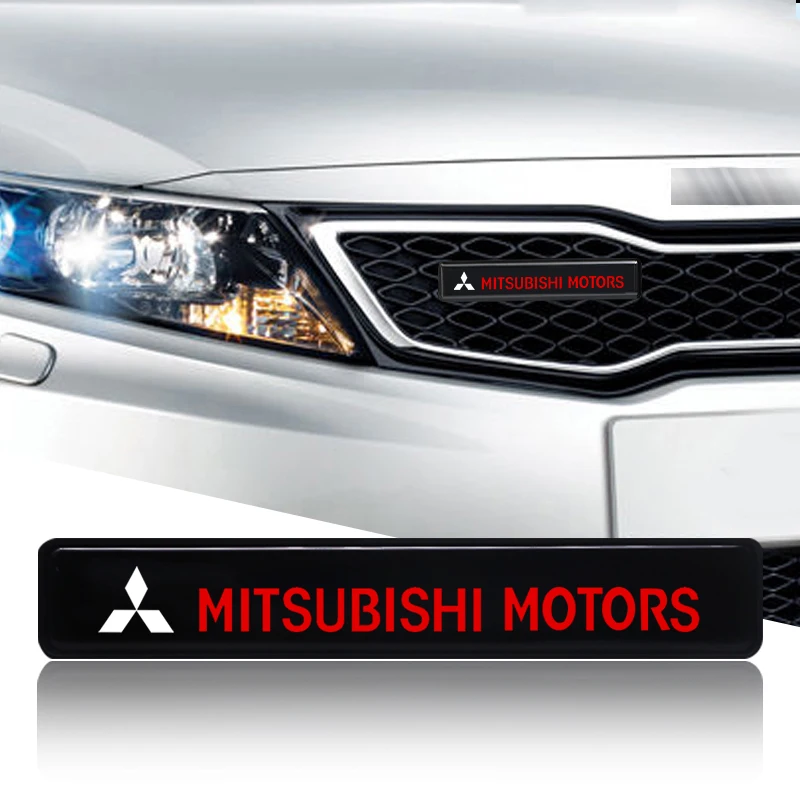 

Auto Accessories Lights LED Front Hood Grille Logo Decoration For Mitsubishi Pajero Outlander Montero Lancer Triton l200 Galant
