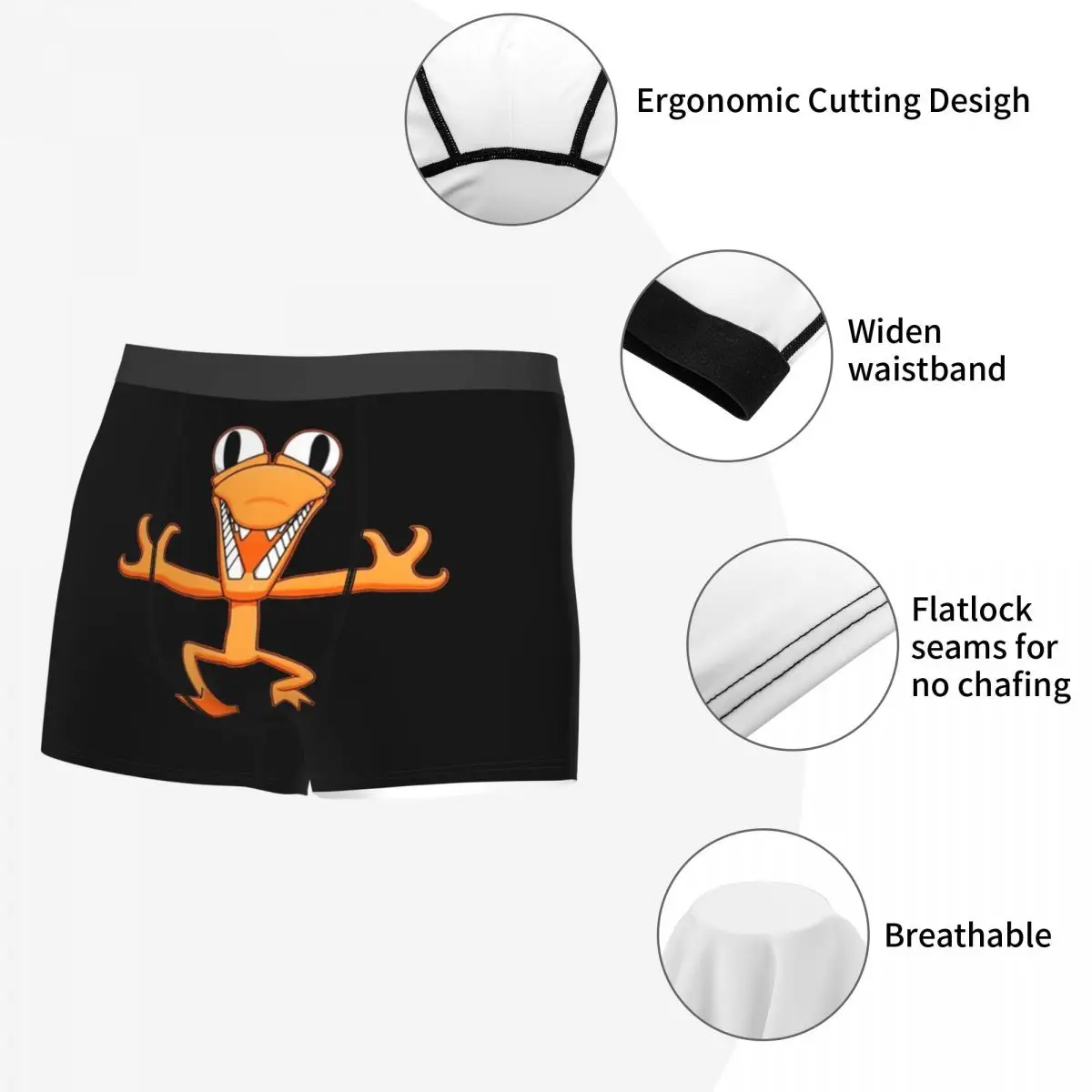 Cuecas boxer shorts laranja arco-íris amigo calcinha masculina respirável roupa interior para homme homem namorado presente