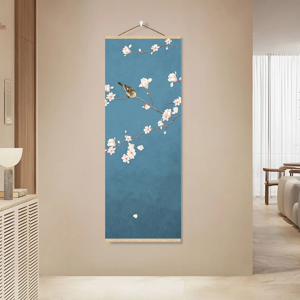 New Chinese style Eastern Zen style flower and bird paintings, suitable for decoration in living rooms, bedrooms, or tea rooms