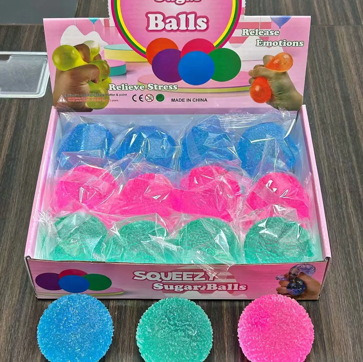 Squishy Eisball Maltose Fidget-Spielzeug Super Weiches Rosa Mochi Langsam Zurückfederndes Quetschspielzeug Anti-Stress-Spielzeug für Erwachsene Handübungen