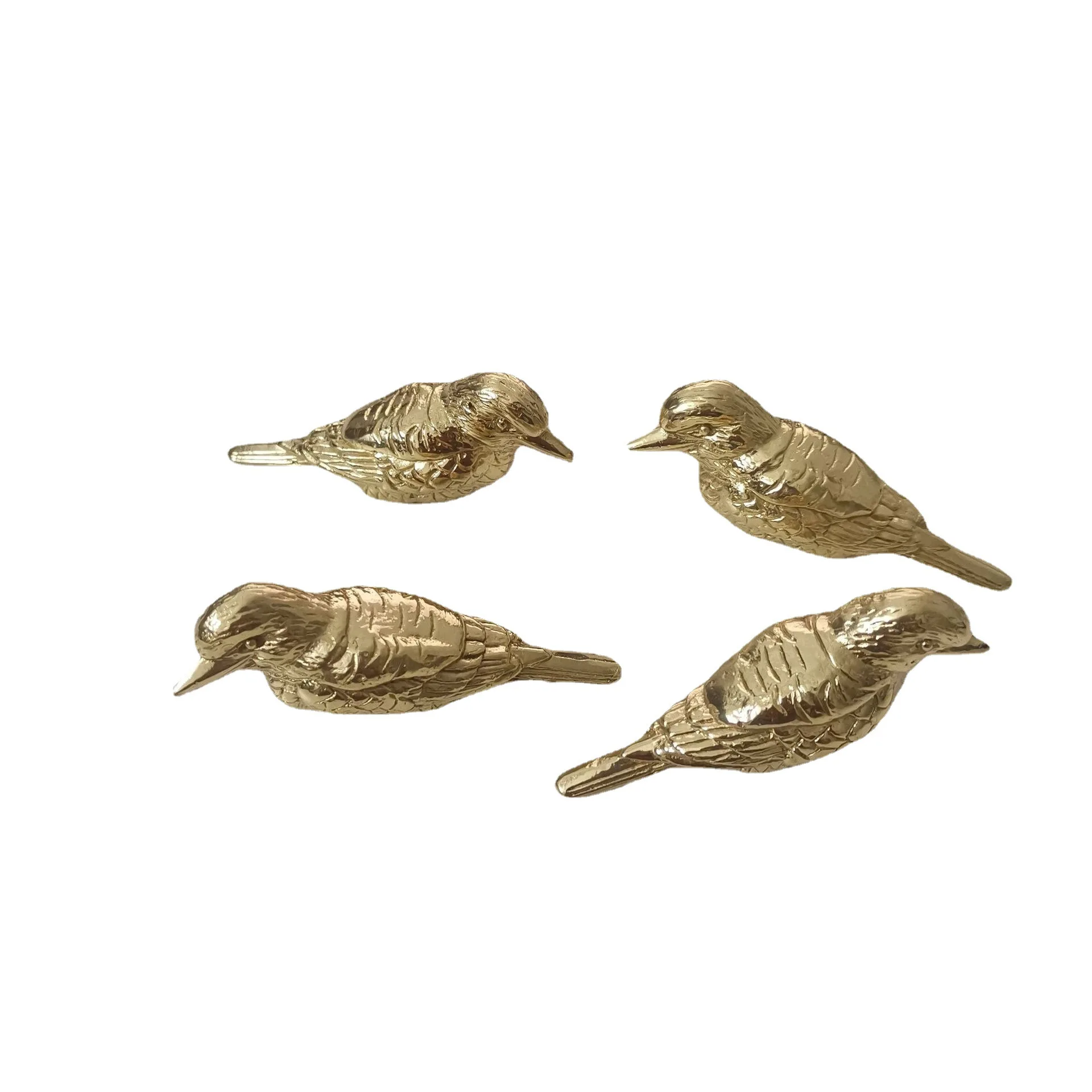 Creative Brass Fortune Bird Knob Drawer Cabinet Door Handles Kitchen Cabinet Shoe Knobs Pure Copper Handles for Furniture Decor