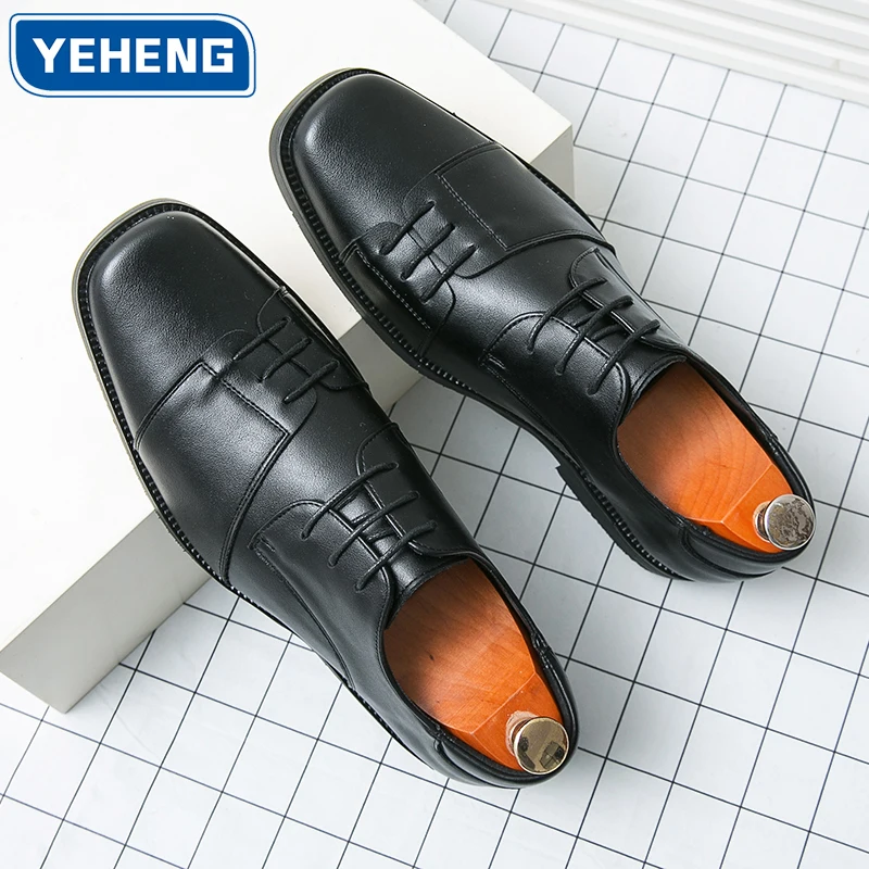 

Classic Leather Patchwork Business Dress Men Shoes Suits Shoes Fashion Wedding Dress Shoes designer Men Casual Commuting Oxfords