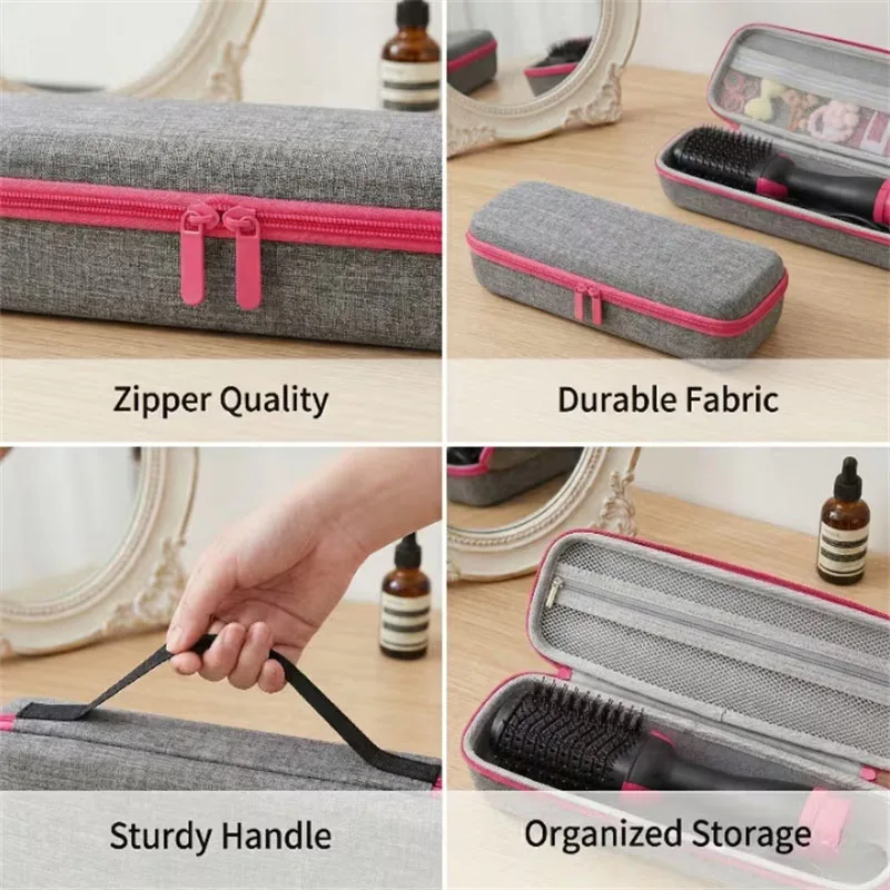 Hair Styling Tool Storage Box, Double Zipper
