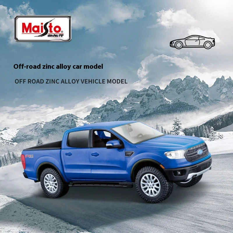 

Пикап Maisto 1:24 2019 Ford Ranger, модель автомобиля под давлением, Suv, автомобиль из сплава, роскошный автомобиль, внедорожник, коллекционная игрушка, орнамент, подарок