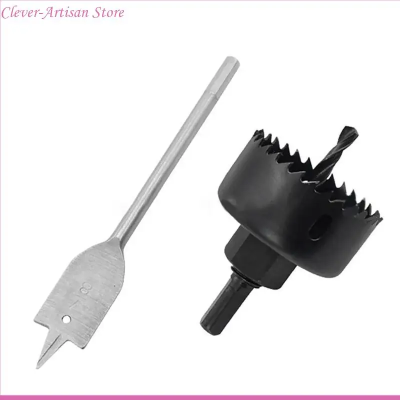 E06B 18Pieces Woodwork Hole Mở bộ dụng cụ Gypsum Board Downlight Puncher Mult Bit Bit Drill