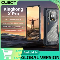 CUBOT KINGKONG X PRO 5G Rugged Smartphone MTK Dimensity 8200 6.72