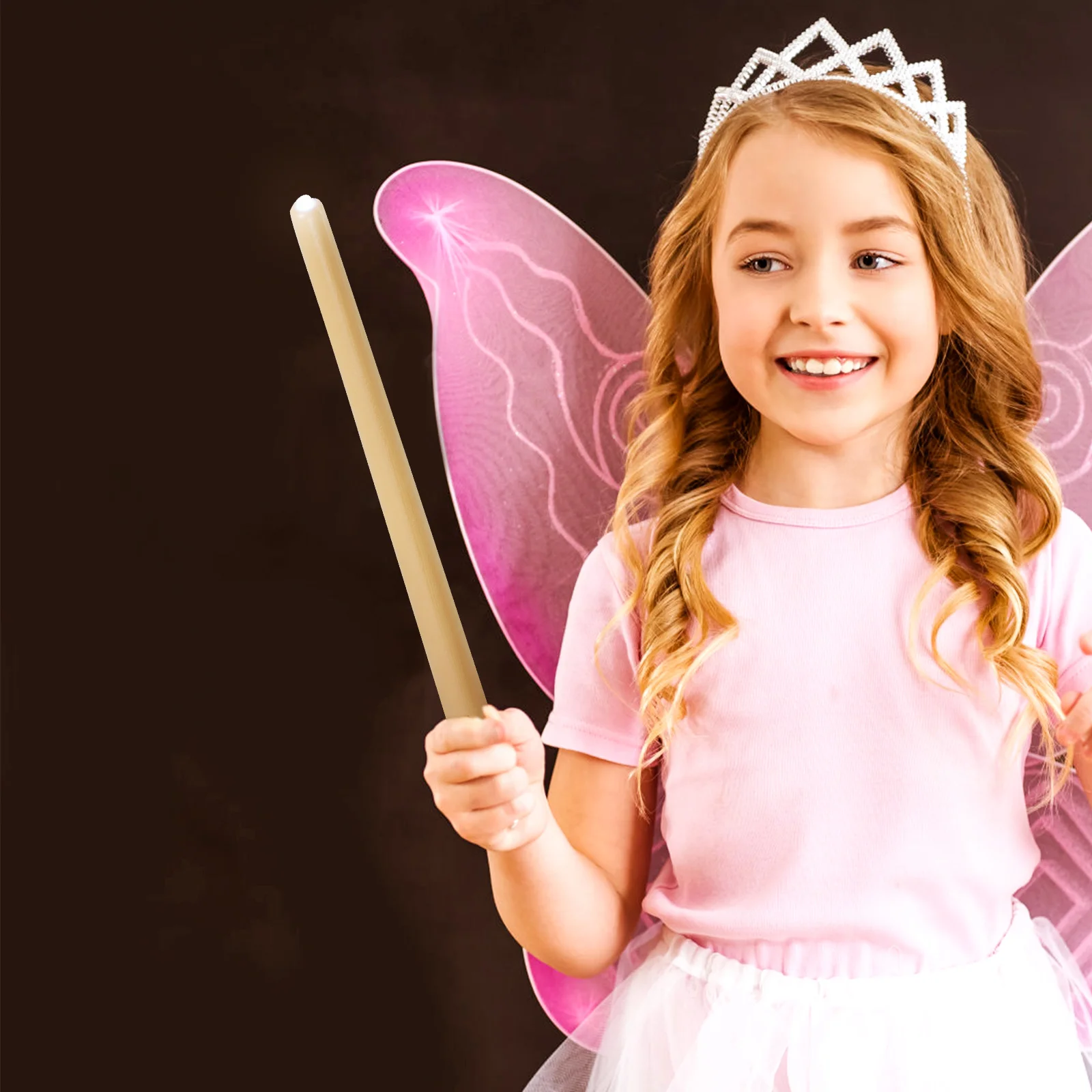 

Scepter Prop Light Fairy Luminous Brown Glow Flashing Wands The Dark