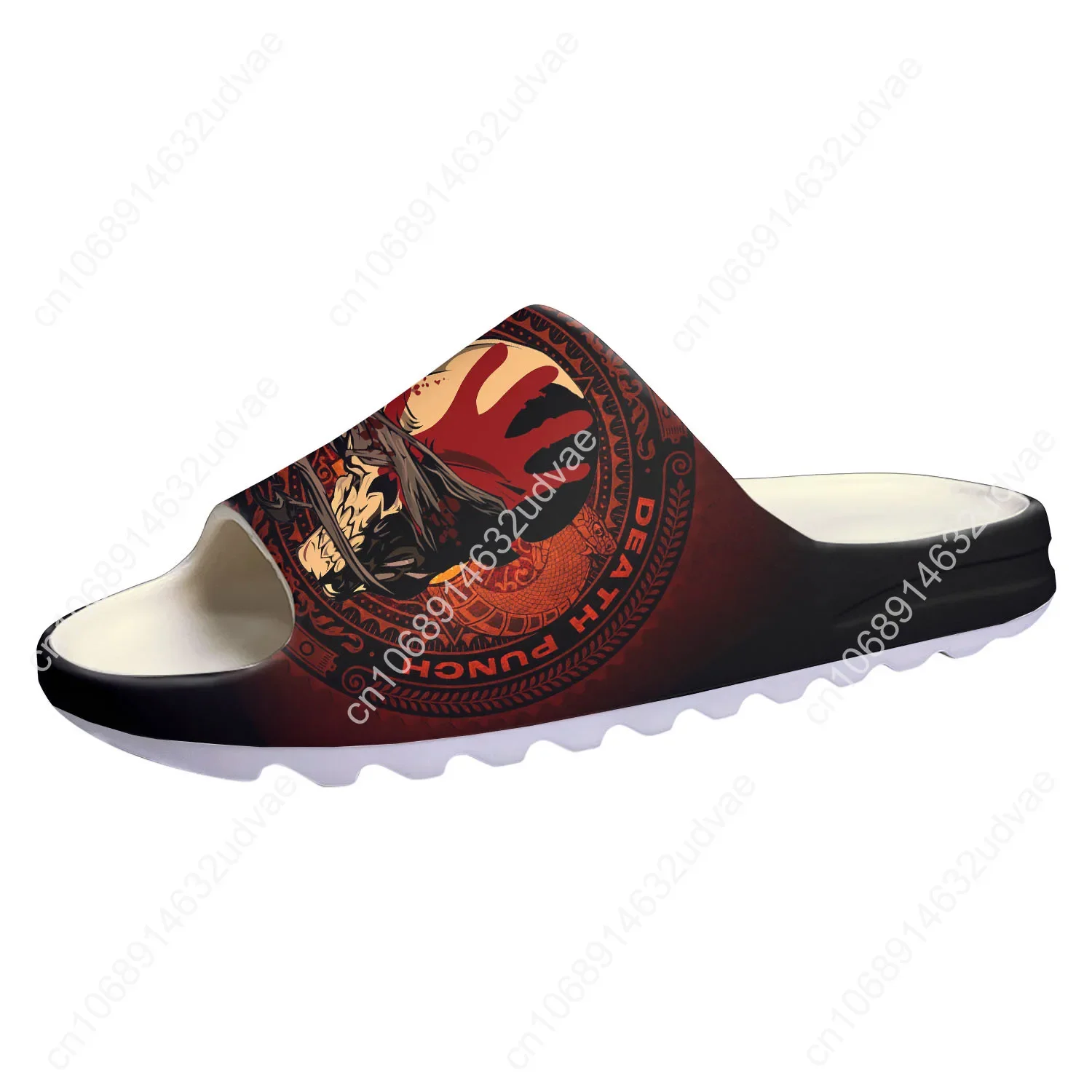 Five Finger Death Punch Soft Sole Sllipers Mens Womens Teenager Home Sandals Step on Customize Bathroom Beach Slides Shoes view 4