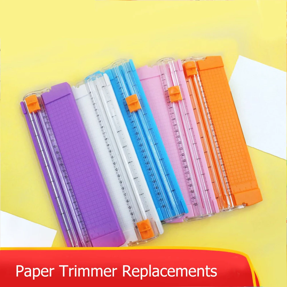 

2Pcs Paper Blades Replacement for Home School Office Lightweight Portable Trimmer Tools Mini Iron Cutting Parts