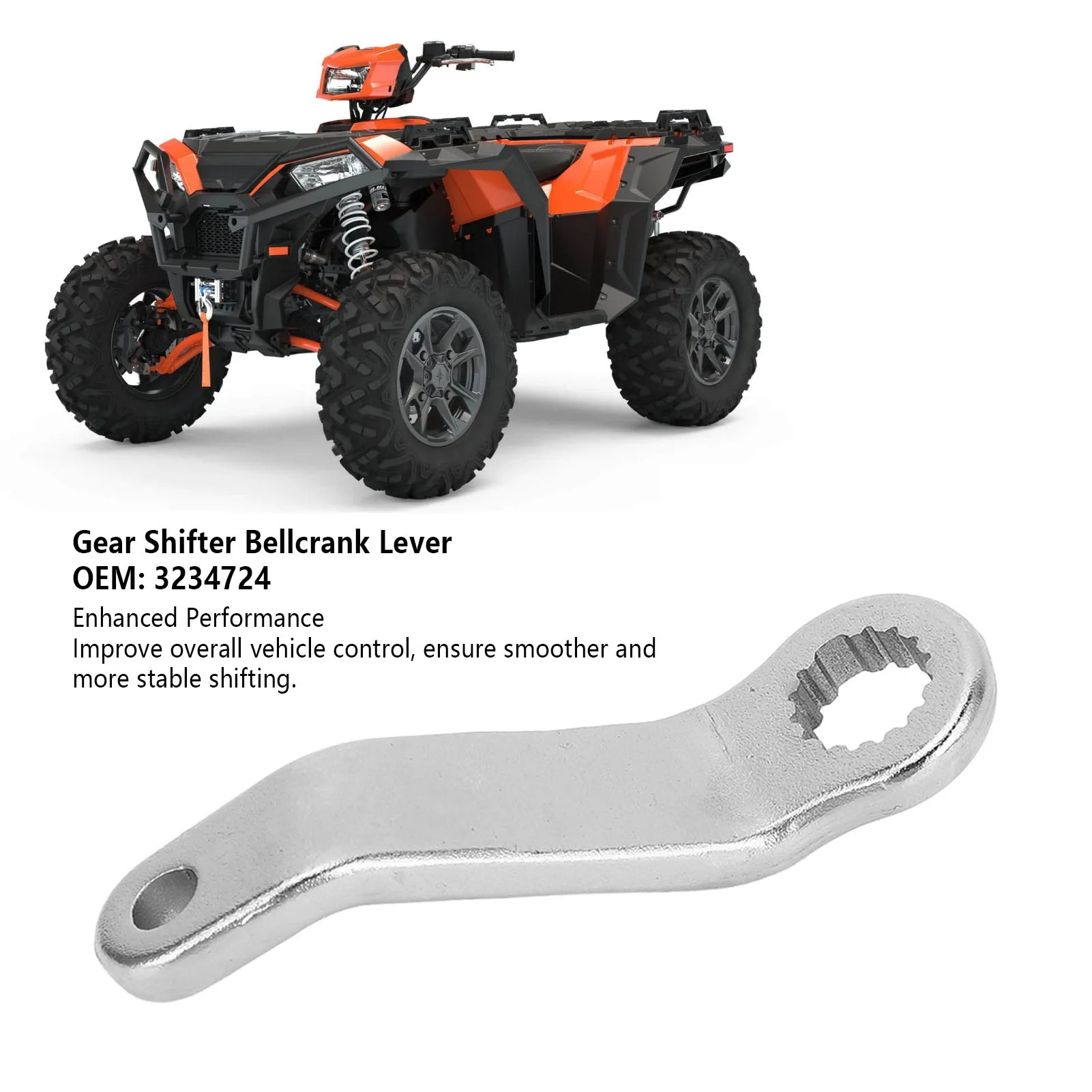 Palanca de cambios Bellcrank 3234724, repuesto de acero de alta estabilidad para Polaris Scrambler 850 1000 Sportsman 550 850 1000