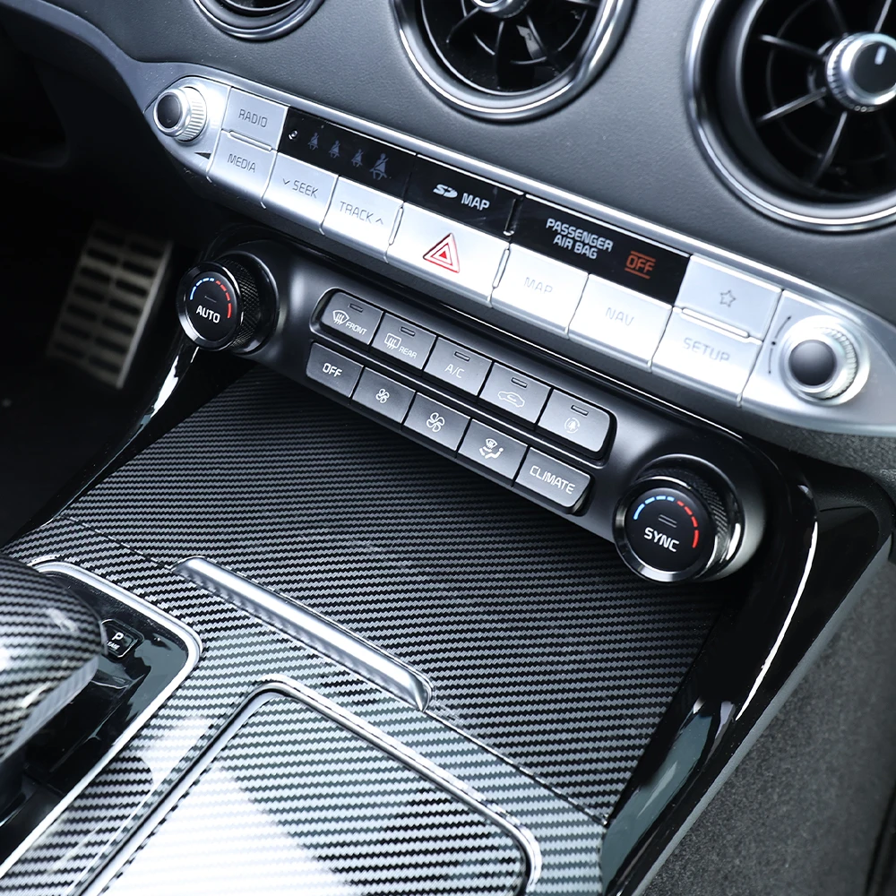 

Автомобильная внутренняя отделка из алюминиевого сплава, вращающаяся крышка кондиционера, накладка для Kia Stinger 2018 2019 2022 2023, LHD RHD