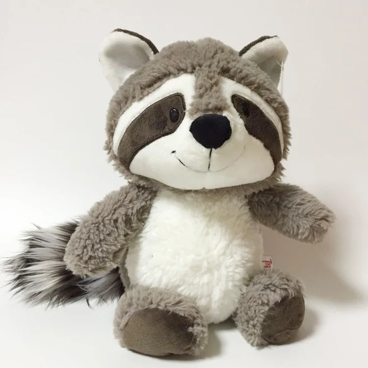 25-35cm cinza guaxinim brinquedo de pelúcia adorável guaxinim bonito macio animais de pelúcia boneca travesseiro para meninas crianças presente de aniversário do bebê