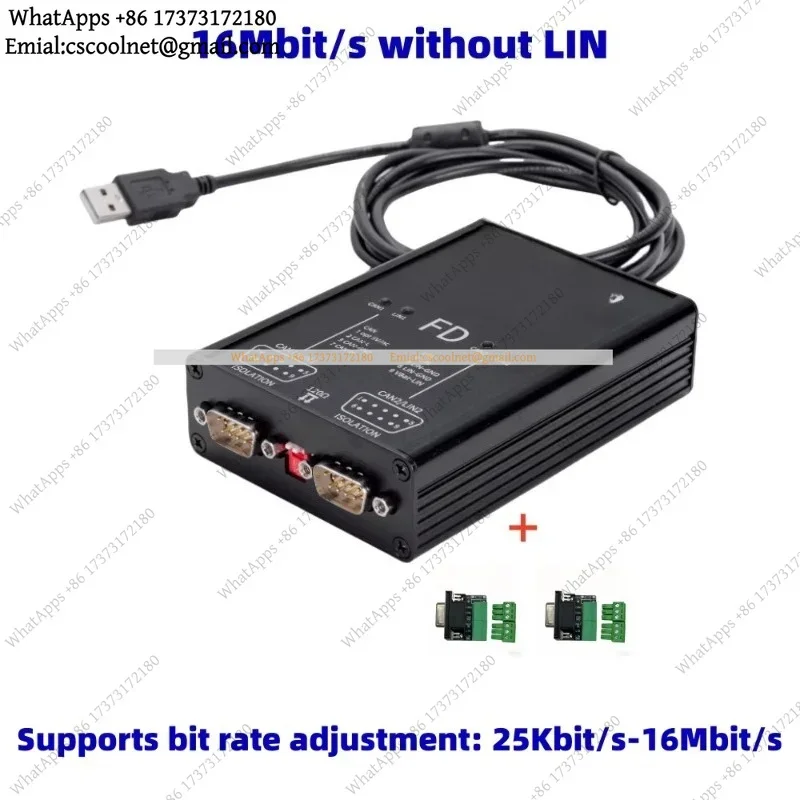 JS01 for CAN Adapter Compatible With IPEH-004061 For PEAK PCAN-View Explorer TSMaster BUSMASTER SocketCAN CANalyzer CANape
