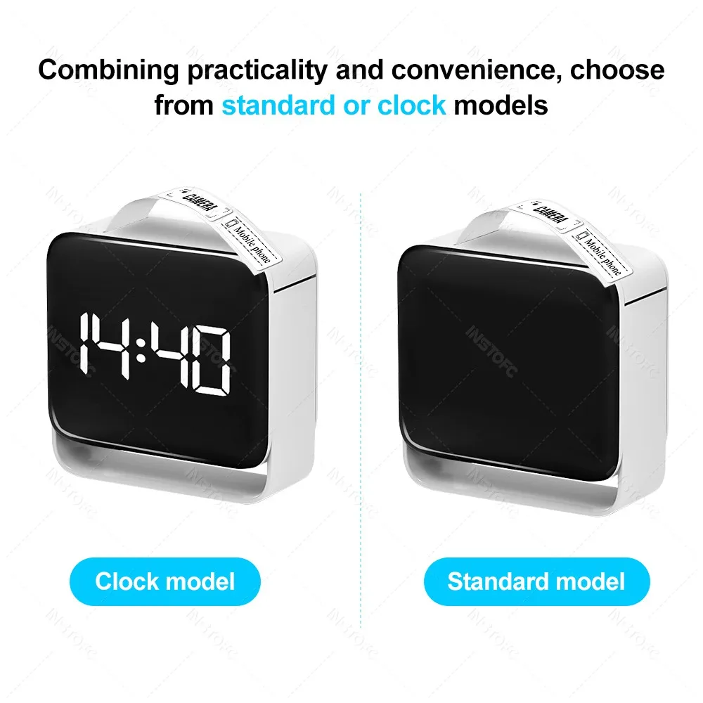 Pocket Thermal Label Maker Clock with 12-15mm Paper Rolls like D11 D110 Mini Label Printer Portable Wireless Sticker Machine