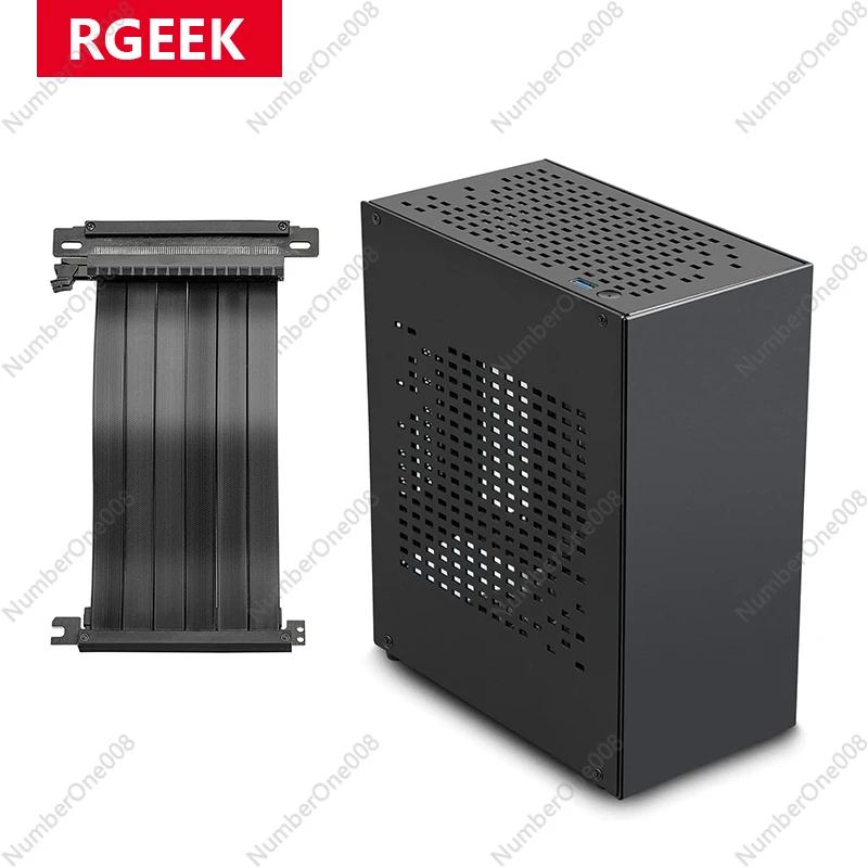 

A07 Mini Computer Case SFF Small Computer Case Micro ATX Computer Gaming Case Specially Supports GPU + PCIE3.0 Cable