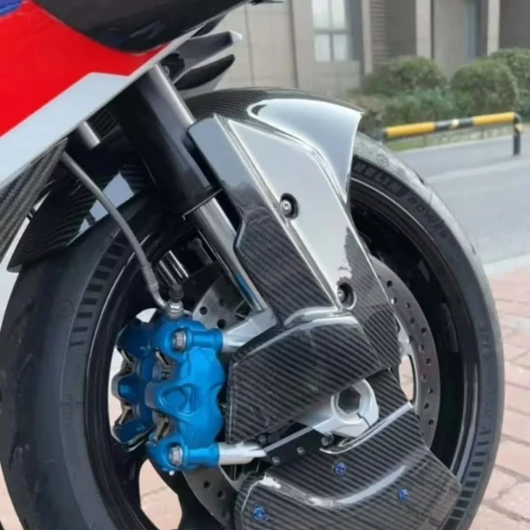 For BMW S1000RR/R M1000RR/R S1000XR M1000XR 2009-2024 100% Carbon Fiber Motorcycle Front Mudguard Splash Wheel Fender Fairing - Image 2