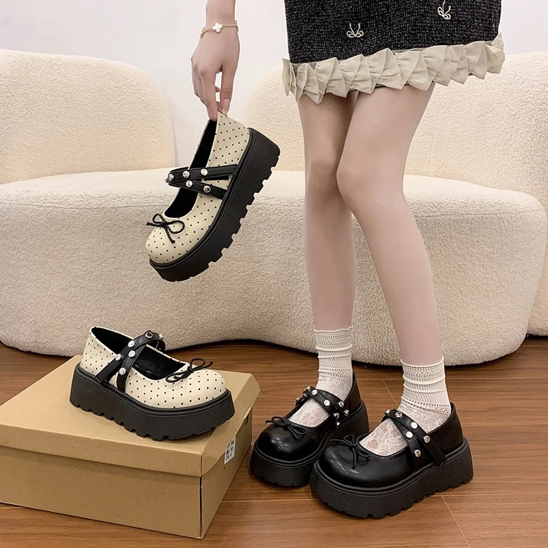 

Spring and Autumn Elegant Round-Toe Sexy Butterfly Heeled Mary Jane Shoes Fashionble Best Selling Comfortable Women's Shoes