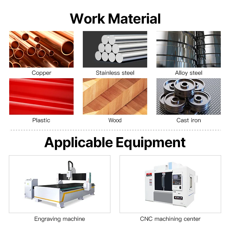 HUHAO 1/3PCS Ball Nose End Mills Spiral Tapered Ball Nose End Mill 3D Carving Bits Carbide CNC Milling Cutter Wood Router Bits