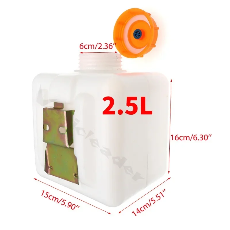 Surluoen 5L Réservoir Carburant Chauffage Parking Avec Buse - Pièce Voiture Camion Caravane Blanc Bleu