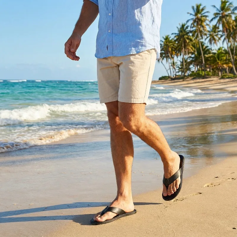 

Daily new men's slippers bathroom outdoor casual sandals non-slip and wear-resistant lightweight men's cool slippers