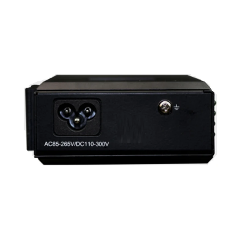 Din Rail Industrial Grade 1 Port 10/100M Ethernet to Optical Fiber Media Converter with Redundant Dual DC Power