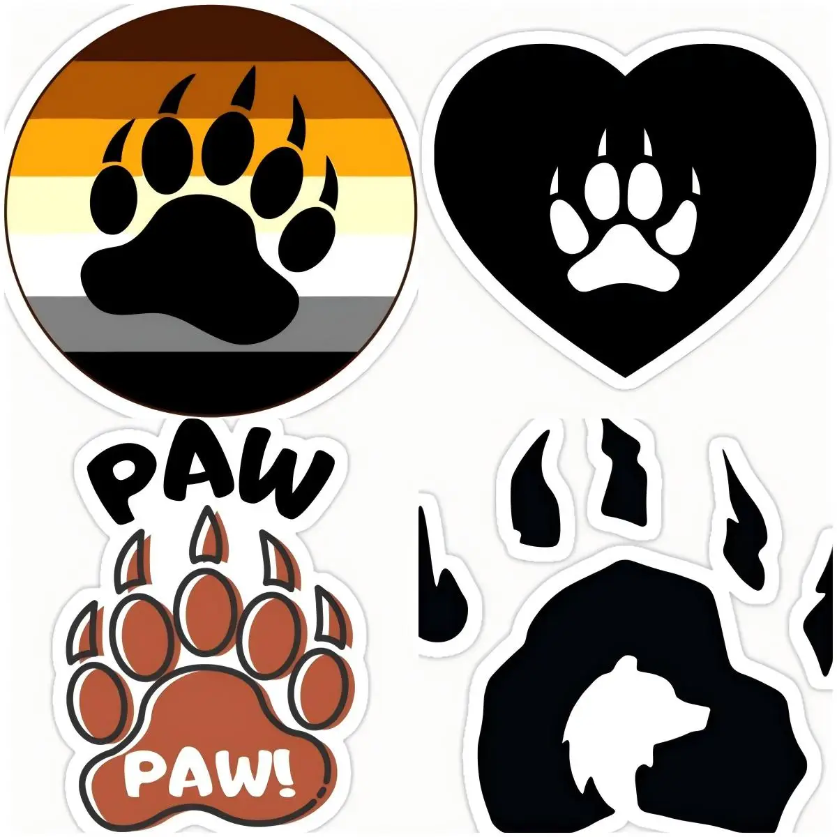 

Bear Print Anime Sticker For Car Styling Car Product Colorful Removeable Auto Decals Occlusion Scratch Creative Decoration