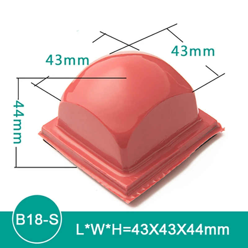 B18 Pad Printing Cliche Making Round Square Silicone Rubber Head Small Size:L*W*H=43x43x44mm