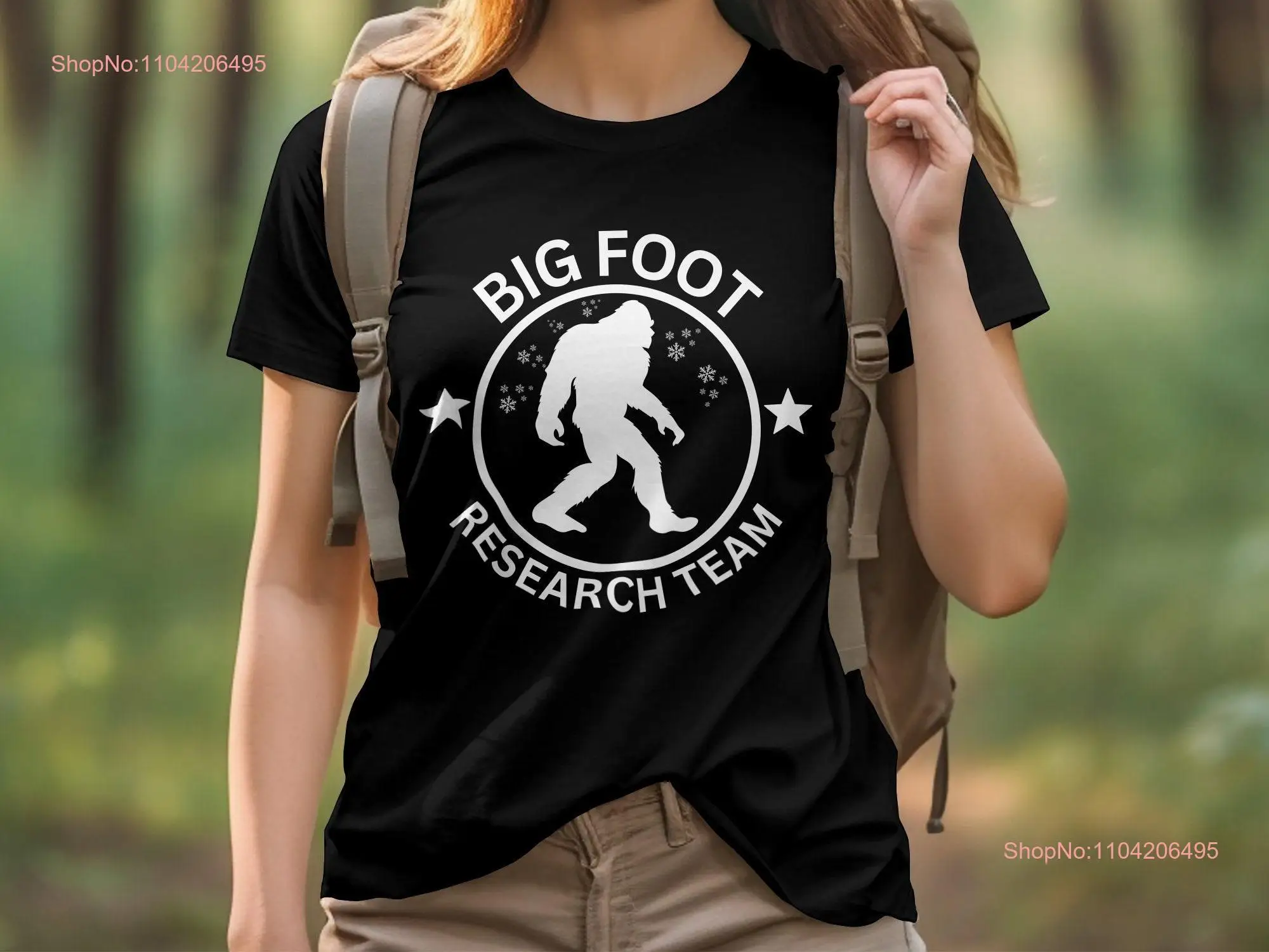 Bigfoot Research Team T Shirt SweaT Cryptozoology Lover Sasquatch Investigator Outdoor Adventure Men and Women