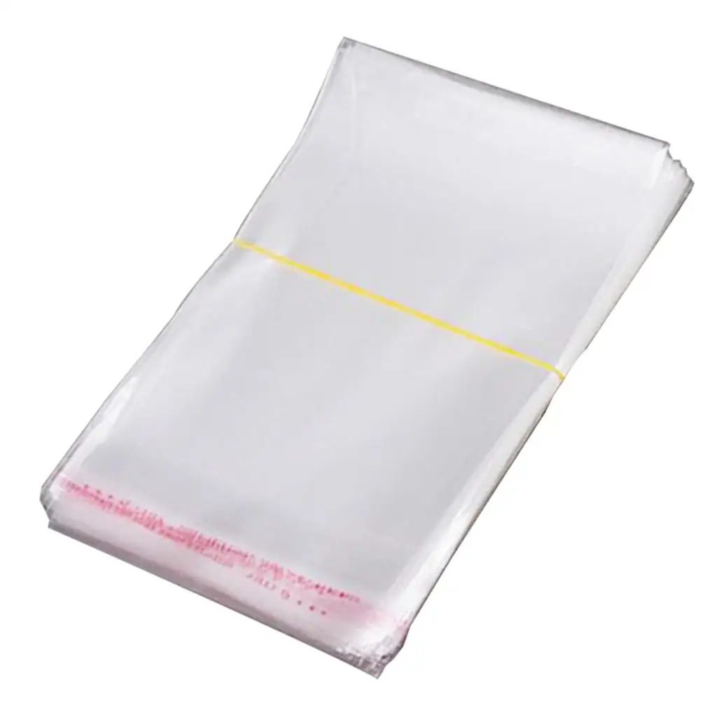 200 sztuk samouszczelnich przezroczystych torebek Opp do piekarni, świec,