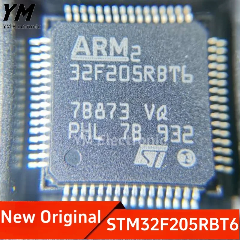 

New Original STM32F205RBT6 LQFP-64 ARM Cortex-M3 32-bit Microcontroller MCU