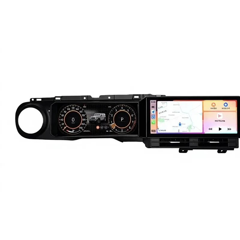 LCD Instrument Cluster Dual Screen for Wrangler 2018-2022 Linux System Speedometer Android 13 Dashboard Digital Cluster