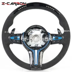 For BMW F20 F22 F30 F35 F32 F01 F02 F10 F18 M2 M3 M4 M5 Model Upgrade FORGED Carbon Fiber Sports LED Steering Wheel OLD TO NEW